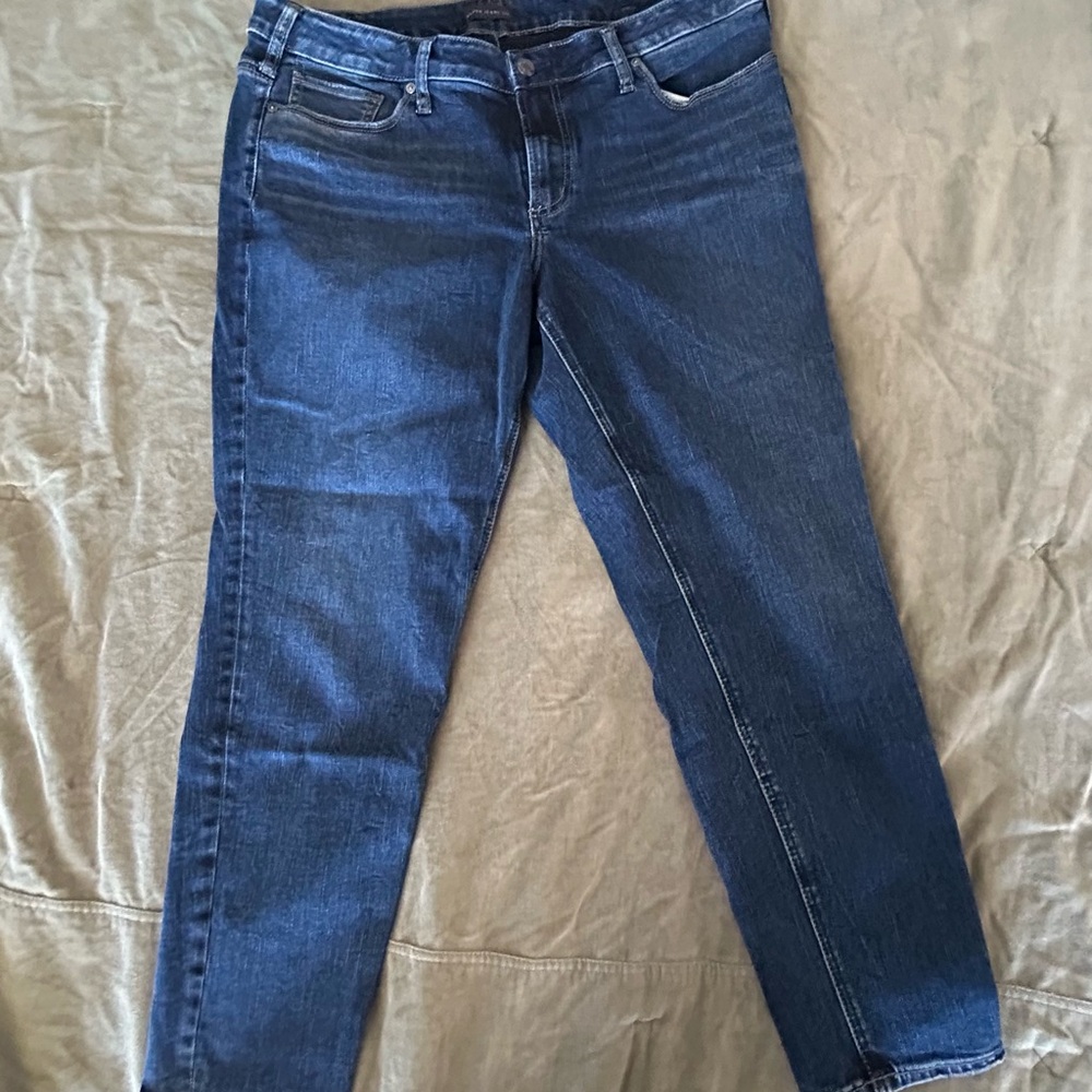#77 Silver Jeans Dark Blue Straight Leg Women's Jeans